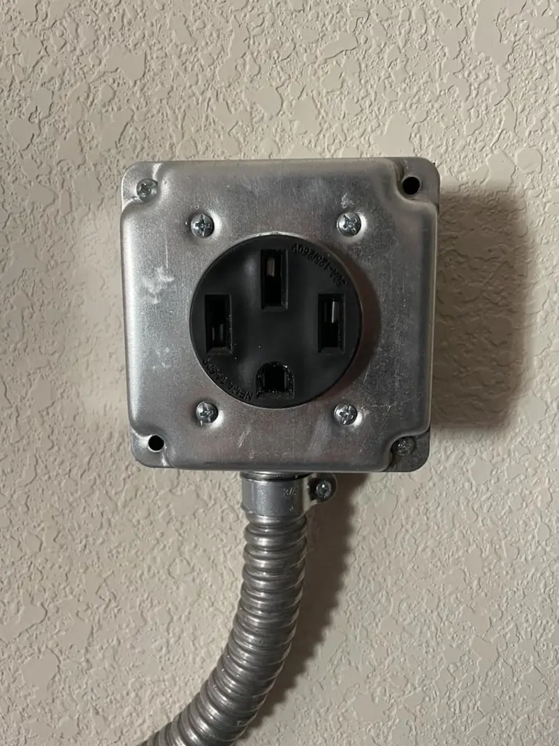 NEMA 14-50 outlet installed for Electrical Panel Upgrade in La Mirada