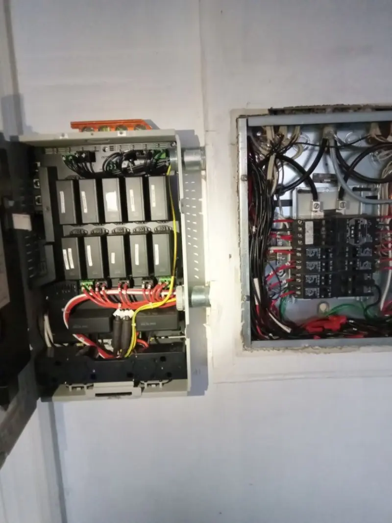Electrical panel upgrade completed for Security Camera Wiring in La Mirada